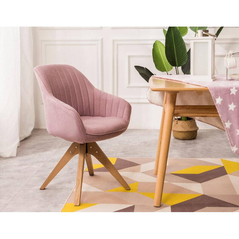 Aberdene 23'' Wide Tufted Swivel Armchair