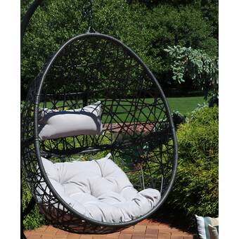 Aberdeen Hanging Basket Swing Chair, Khaki #HA251