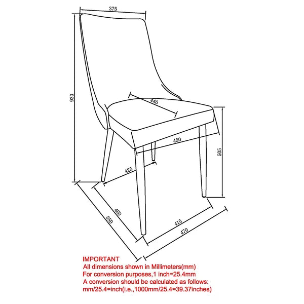 Abeyta Side Chair (Set of 4) (2 BOXES)