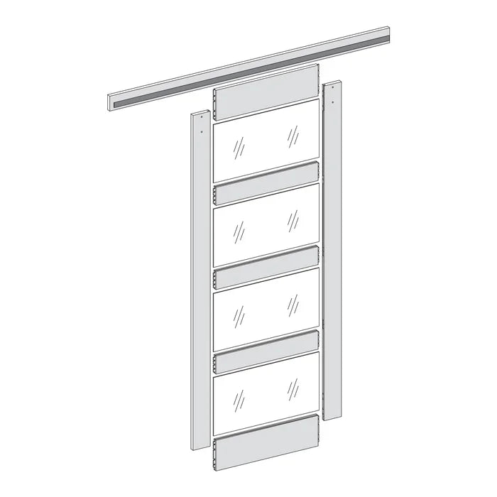 Abhishekh Barn Door with Installation Hardware Kit