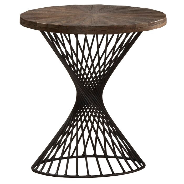 Abigail Tall Drum End Table