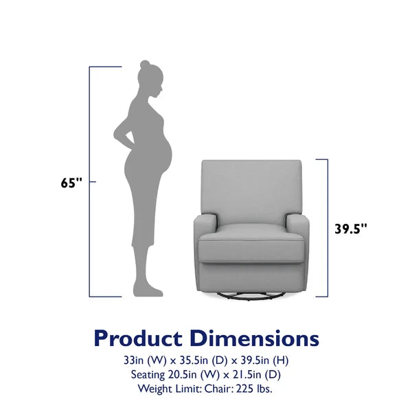Abingdon Swivel Reclining Glider Nursery Chair