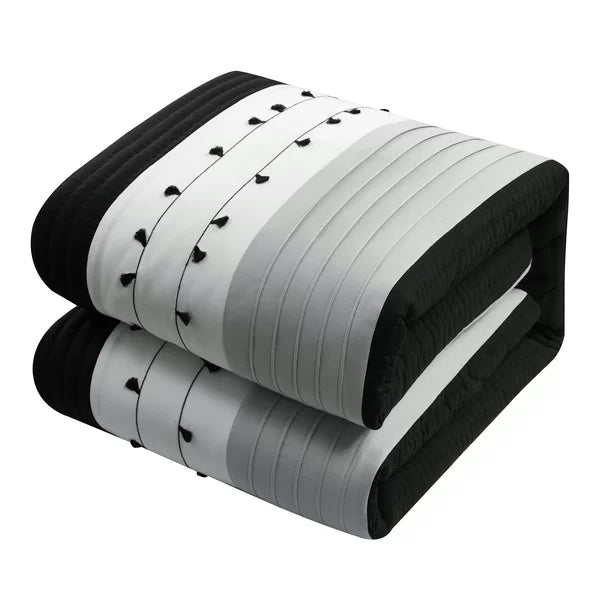 Abnel Microfiber 9 Piece Comforter Set King