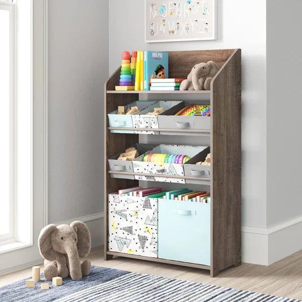 Abrego Kids Storage Unit Toy Organizer with Bins