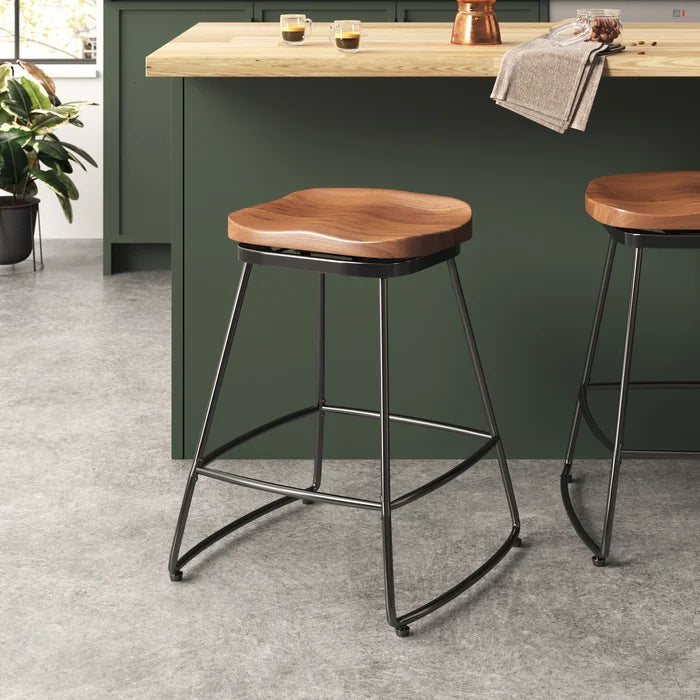 Abreu Swivel Counter Stool (24" Seat Height) (Set of 2)