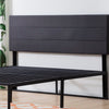 Abrham Upholstered Panel Headboard, Charcoal - Queen (#K2482)