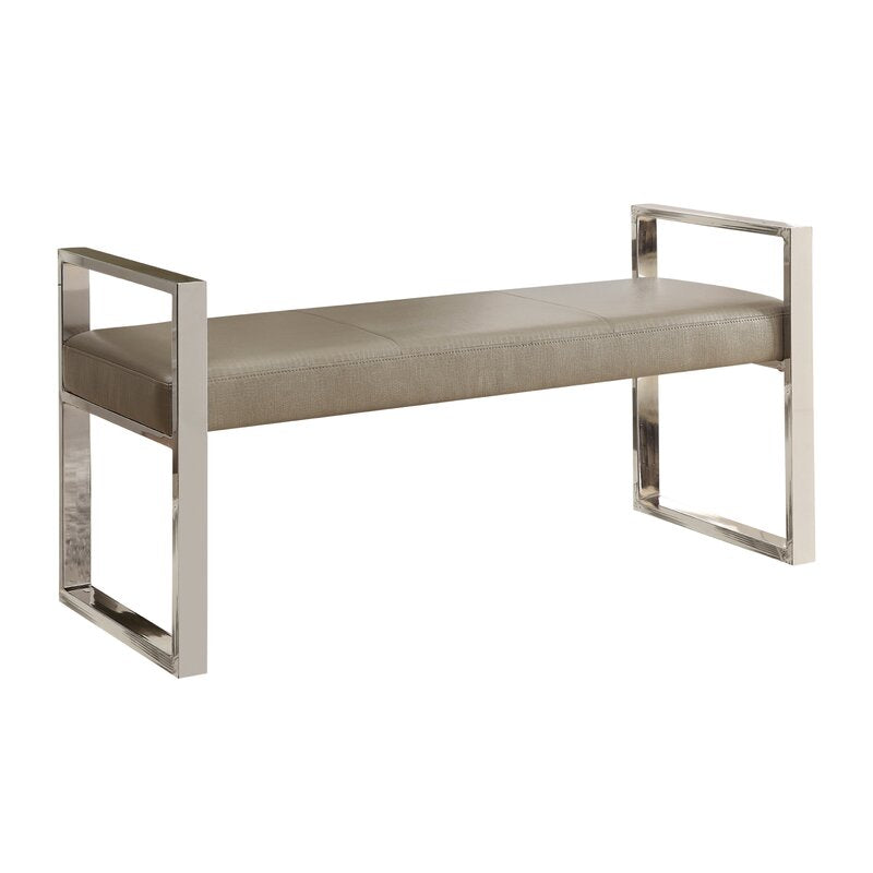 Abrienda Leather Bench