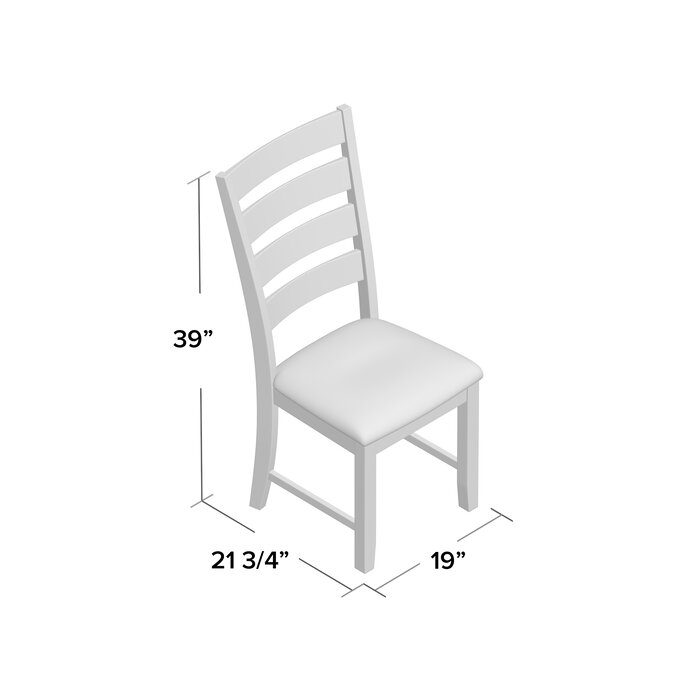 Absecon Solid Wood Dining Chair (Set of 2) #LX4023
