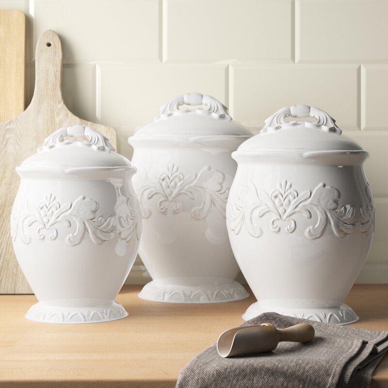 Abshire 3 Piece Ceramic Storage Jar Set LC129
