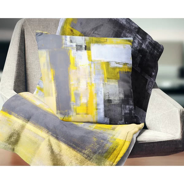 Abstract Blur Pillow 18" X 18"