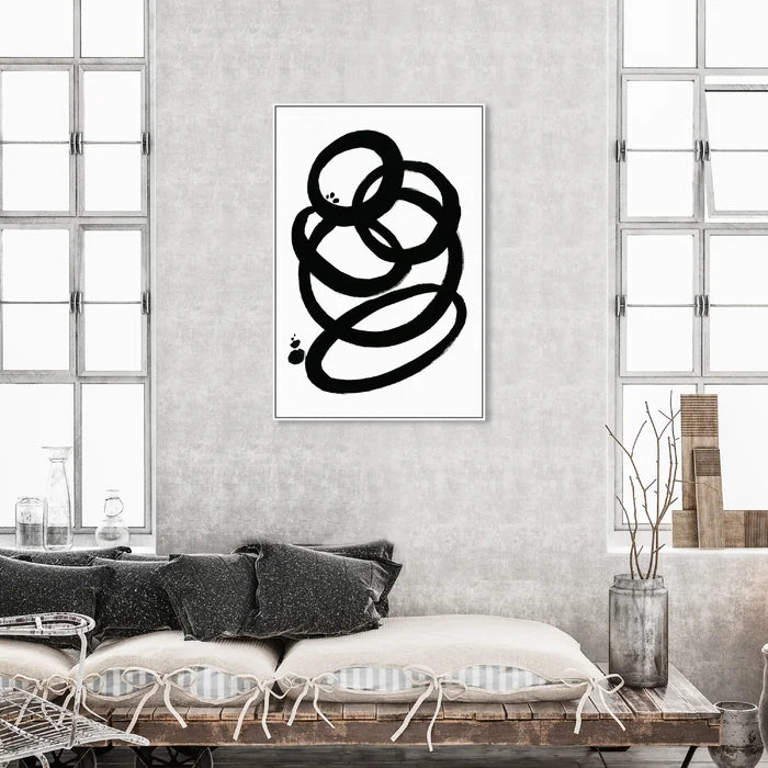 Abstract Formas II, Modern & Contemporary Black by Oliver Gal - Graphic Art on Canvas 45"x30"