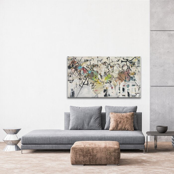 20" H x 30" W x 1.5" D Abstract IX by Salvatore Principe - Wrapped Canvas