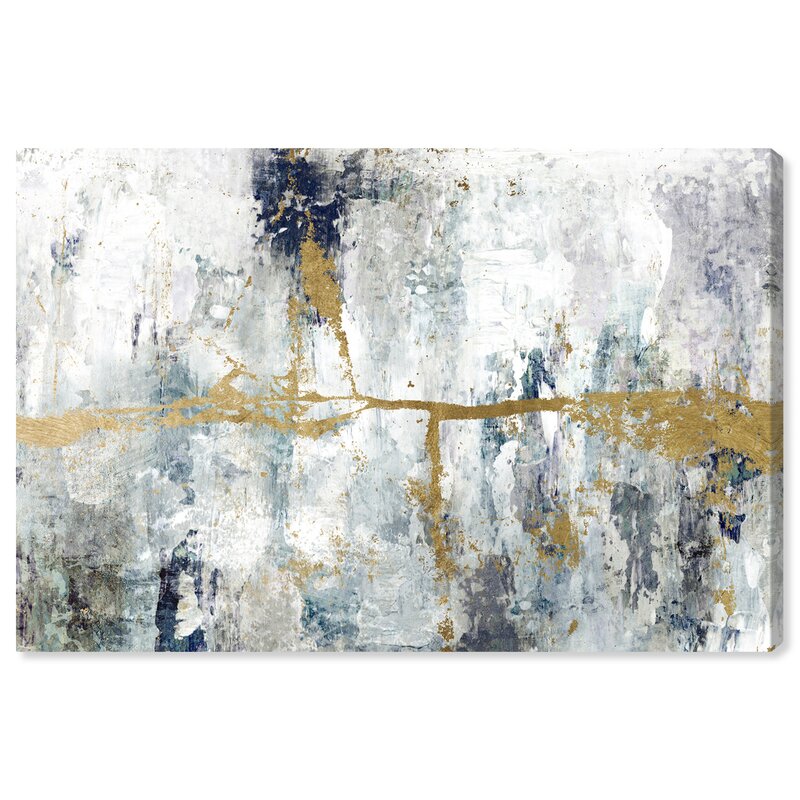 Abstract Ocean Divide - Graphic Art on Canvas KB826