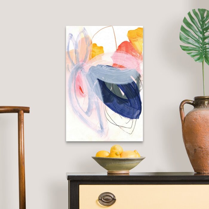 24" H x 16" W x 1.25" D Abstract Painting XVII by Iris Lehnhardt - Painting on Canvas