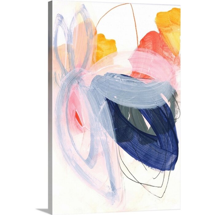 24" H x 16" W x 1.25" D Abstract Painting XVII by Iris Lehnhardt - Painting on Canvas