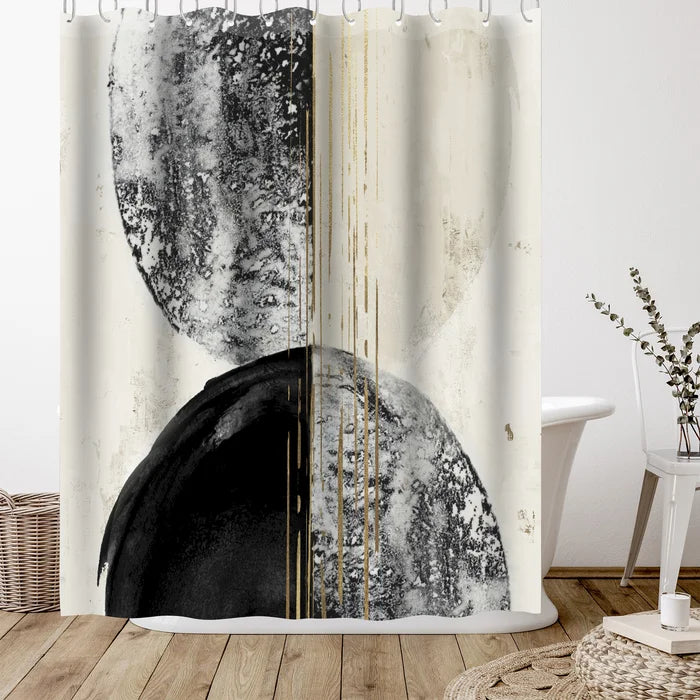 Abstract Single Shower Curtain