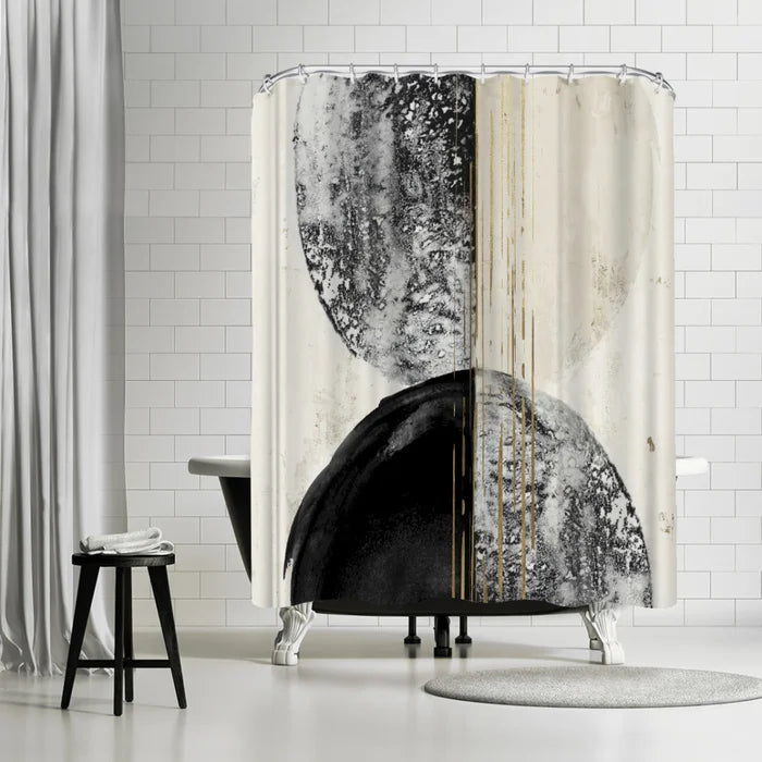 Abstract Single Shower Curtain