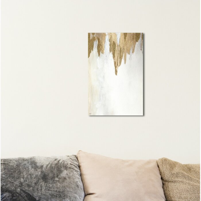 36" H x 24" W Abstract Very Golden, Modern & Contemporary Gold by Oliver Gal - Graphic Art on Canvas