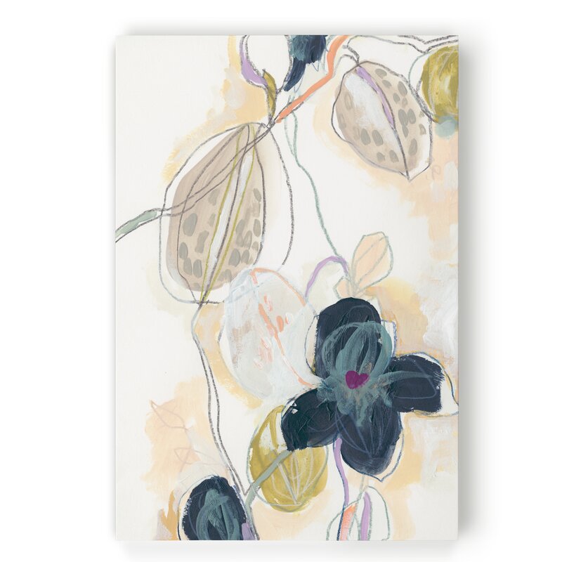 Abstracted Orchid I - Painting on Canvas KB251