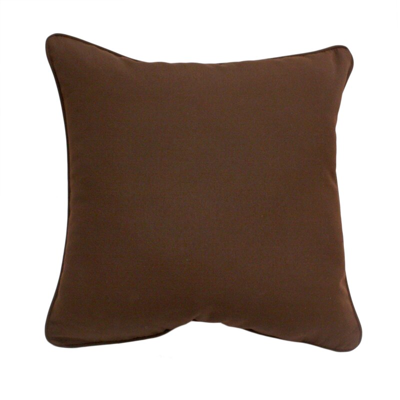 16" x 16" Brown Accessories Sunbrella® Throw Pillow