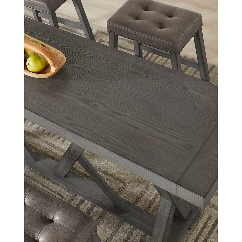 Aceves Counter Height Trestle Dining Table SHB121