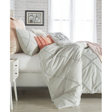 Load image into Gallery viewer, QUEEN Ackerman Chenille Lattice Single Duvet Cover LX4574
