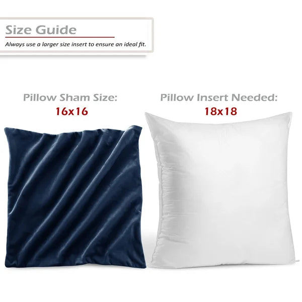 16" x 16" Navy Blue Adel Pillow Cover (Set of 2)