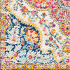 Adeliza Machine Woven / Power Loomed Performance Gray/Orange/Pink Rug, Rectangle 9' x 12'6