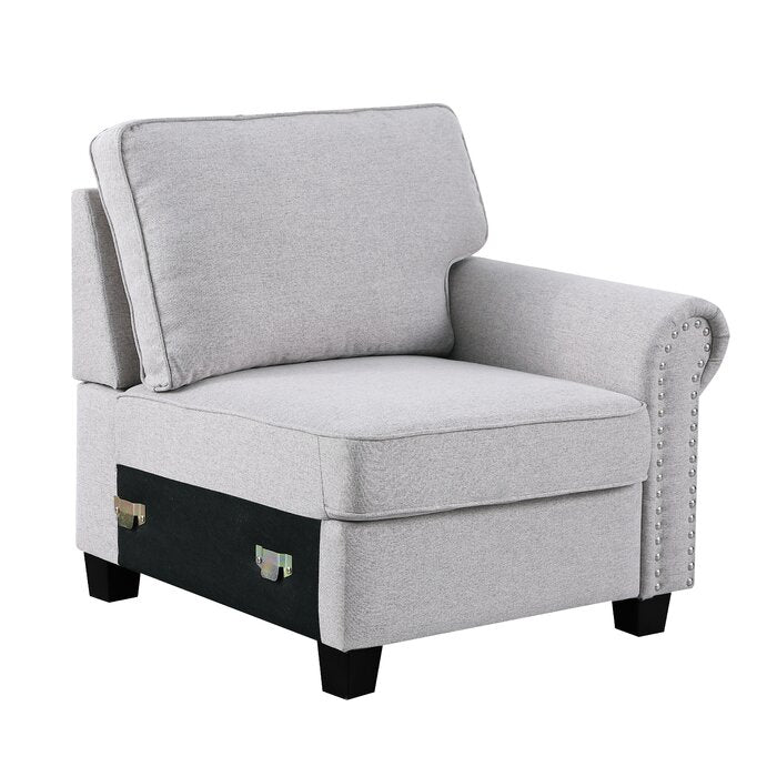 Adna 121.1" Wide Reversible Modular Corner Sectional with Ottoman