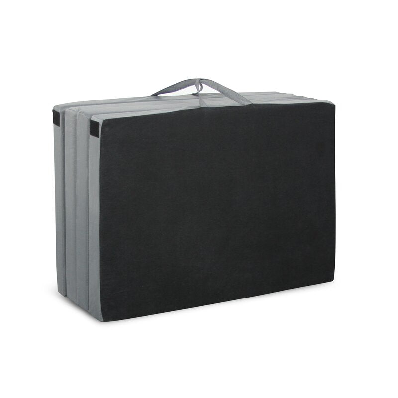 Black/Gray Adult QuadFold Hide 'A Mat Cot HS174
