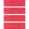 Aerilyn Solid Red Leaf Stair Tread (Set of 4)