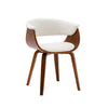 White Affleck Polyurethane Arm Chair