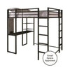 Full Aime Loft Bed with Bookcase K8397