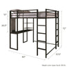 Full Aime Loft Bed with Bookcase K8397