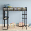 Full Aime Loft Bed with Bookcase K8397