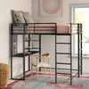Full Aime Loft Bed with Bookcase K8397