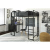 Full Aime Loft Bed with Bookcase K8397