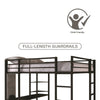 Full Aime Loft Bed with Bookcase K8397