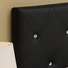 Black Aime Upholstered Bed, Full