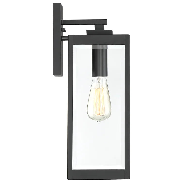 17" H x 6" W x 7.5" D Ainsworth Earth Black Outdoor Wall Lantern