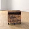 Weathered Oak/Black Aislin 1-Drawer Lateral Filing Cabinet, MG440