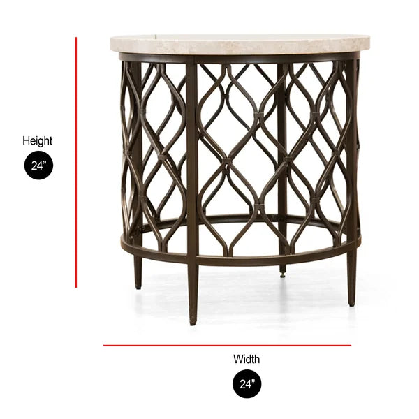 Akbar 24'' Tall End Table (Top ONLY)