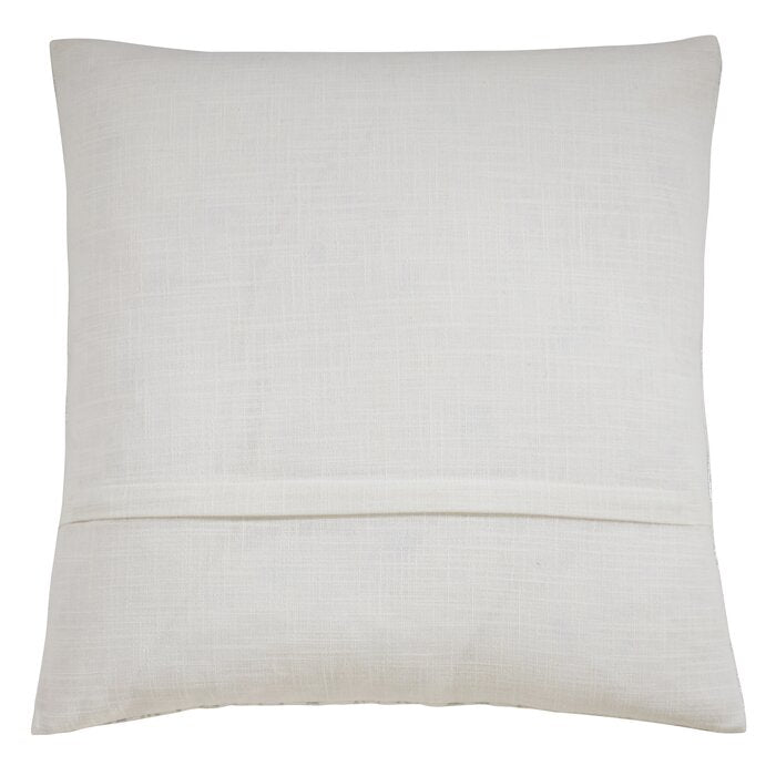 20" x 20" Silver Aldgate Cotton Abstract Square Cotton Pillow Cover & Insert, (Set of 2)