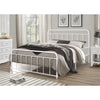 Full White Aldiana Metal Bed