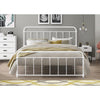 Full White Aldiana Metal Bed