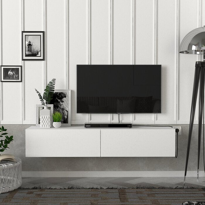 White Alesandrini Media Console