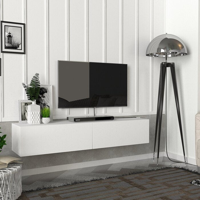 White Alesandrini Media Console