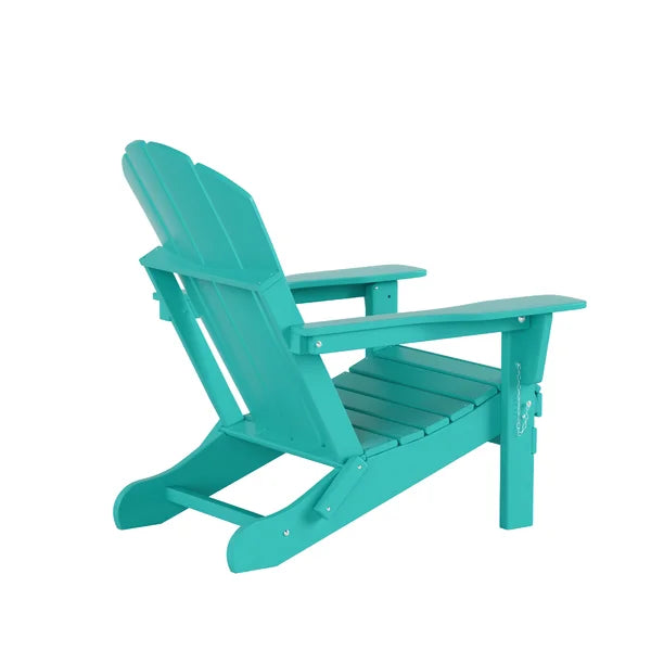 Blue Alger Plastic Folding Adirondack Chair