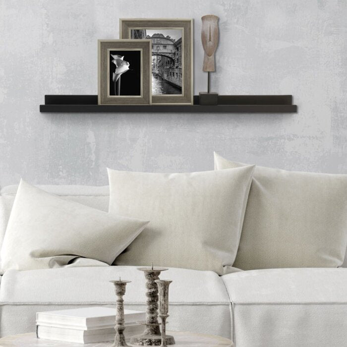Black Alice-Mae Picture Ledge Wall Shelf