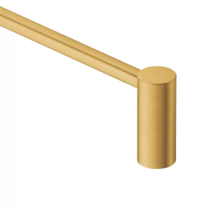 Brushed Gold Align 25.34" Wall Mounted Towel Bar
